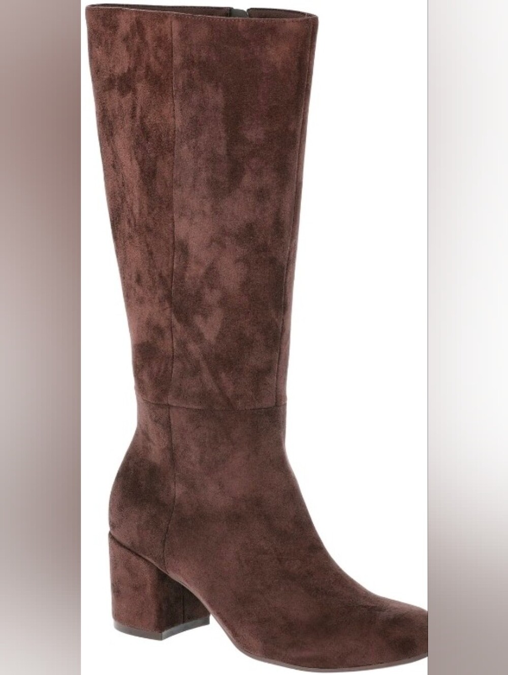Time and Tru Brown Over-the-Knee Suede Block Heel Boots